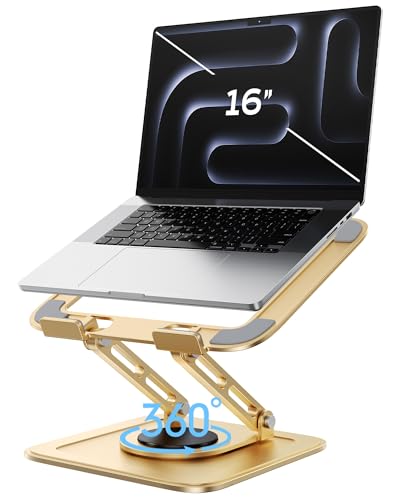 LOXP Adjustable Laptop Stand with 360° Rotating Base