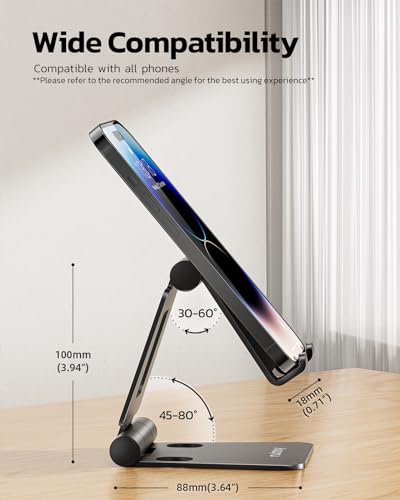 Nulaxy Dual Folding Adjustable Cell Phone Stand Holder