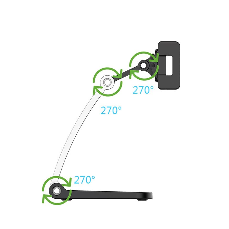 Adjustable 360° Folding Tablet & Phone Desk Stand Holder