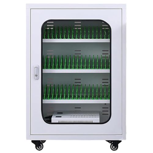 Mobile Phone Charging Cabinet with Wheels - Portable Storage Box for Conference Room
