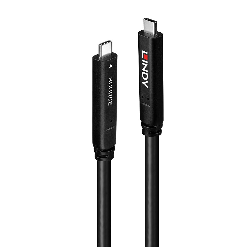 Lindy 15m USB-C 3.2 Gen 2 & DisplayPort 1.4 Hybrid Cable