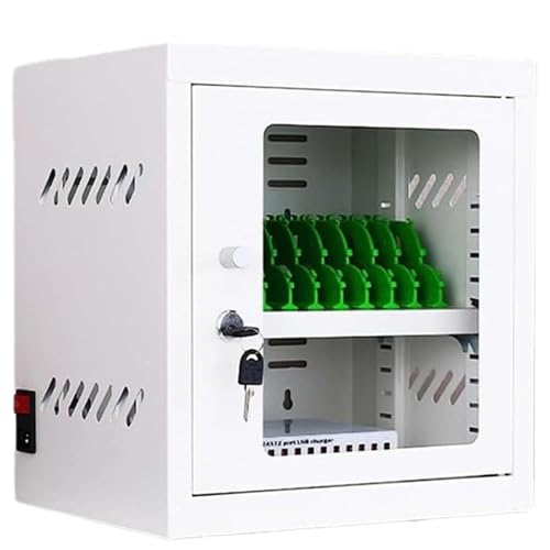 Mobile Phone Charging Cabinet with Wheels - Portable Storage Box for Conference Room
