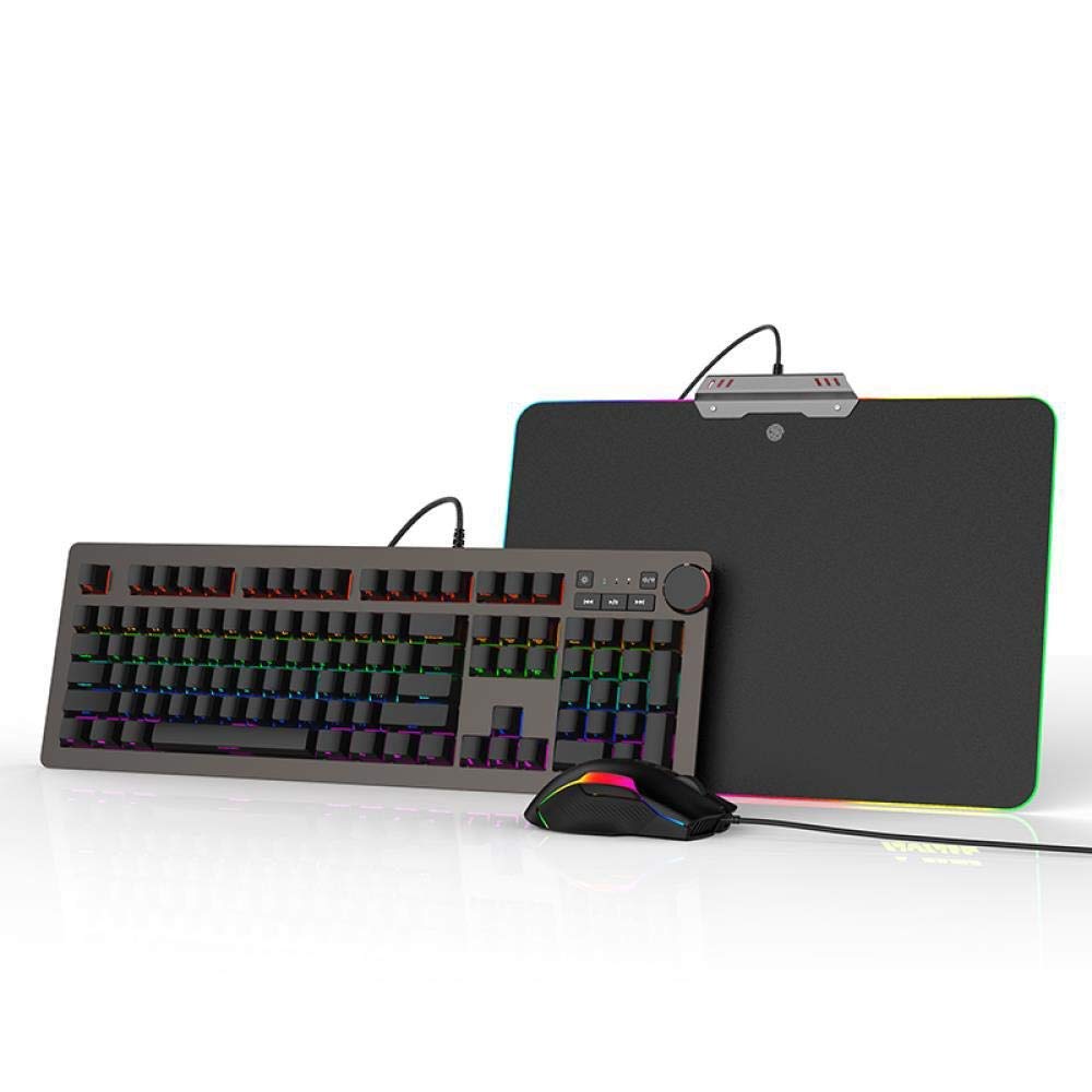 RGB Mechanical Gaming Keyboard & Mouse Combo with Macro Keys