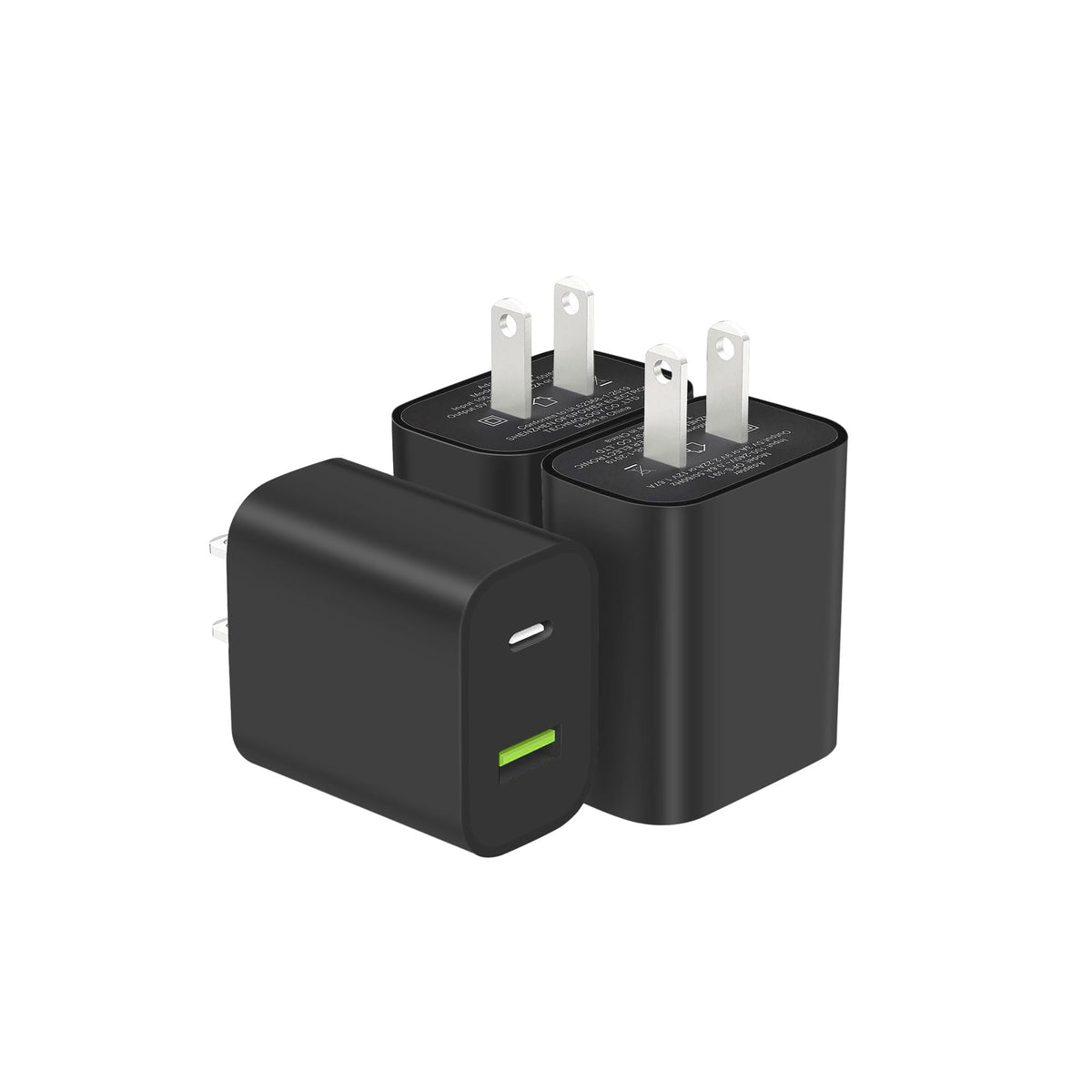 2 Pack USB C Charger Block, Dual Port Type C Wall Charger Fast Charging