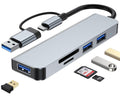 5-in-1 Aluminum USB-C Hub with SD Card Reader