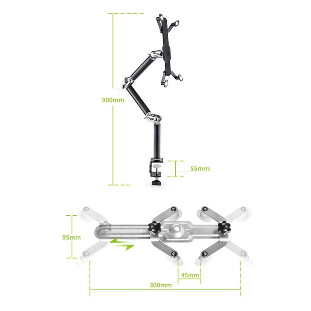 Universal 360° Adjustable Aluminum Tablet & Phone Stand