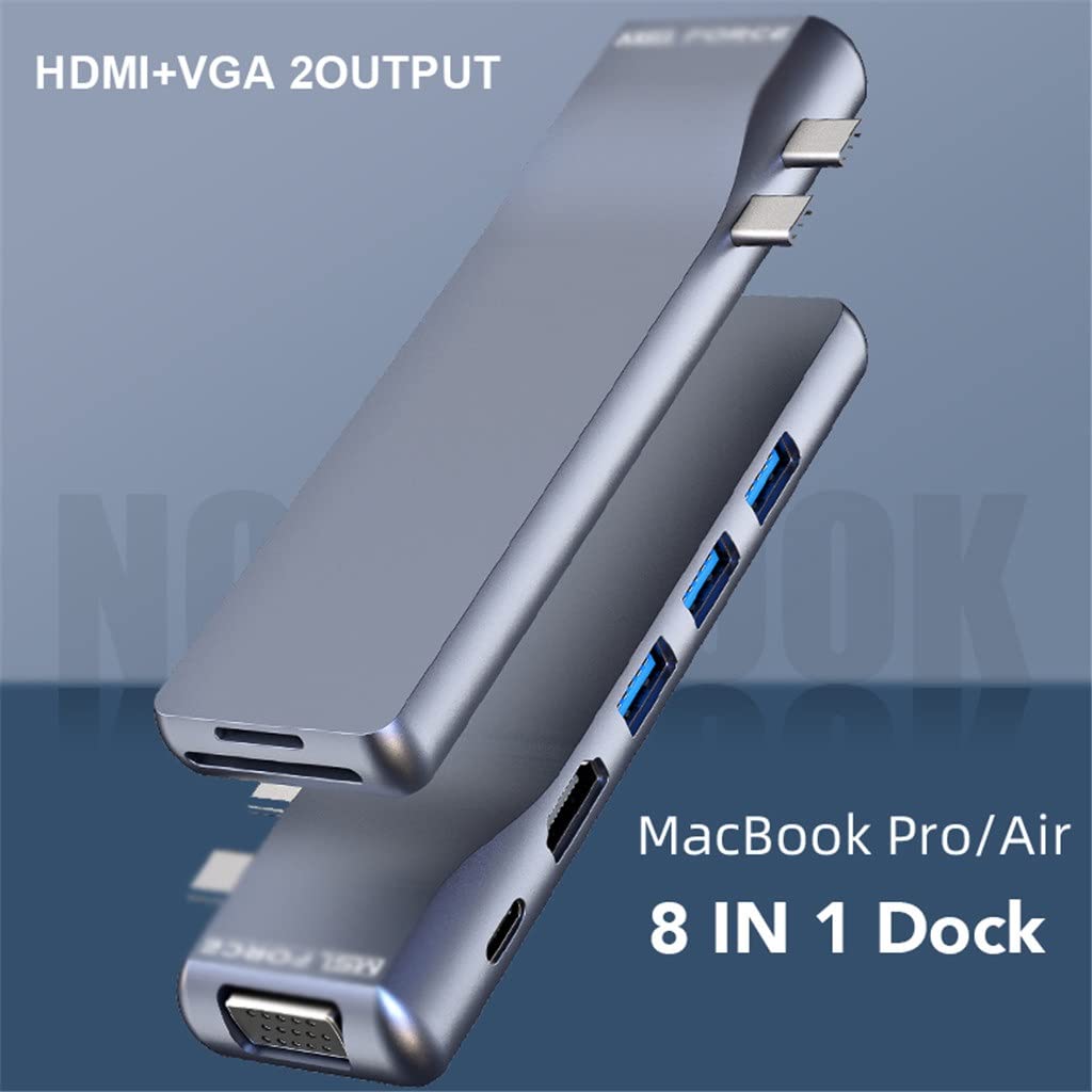 8-in-1 USB-C Hub with 4K HDMI, Ethernet & 100W PD