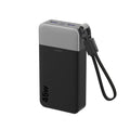JUOVI Power Bank 45W 20000mAh Portable Charger with Detachable Cable, PD QC 4-Port Fast Charging, External Battery Pack for iPad Tablet iPhone Samsung and More