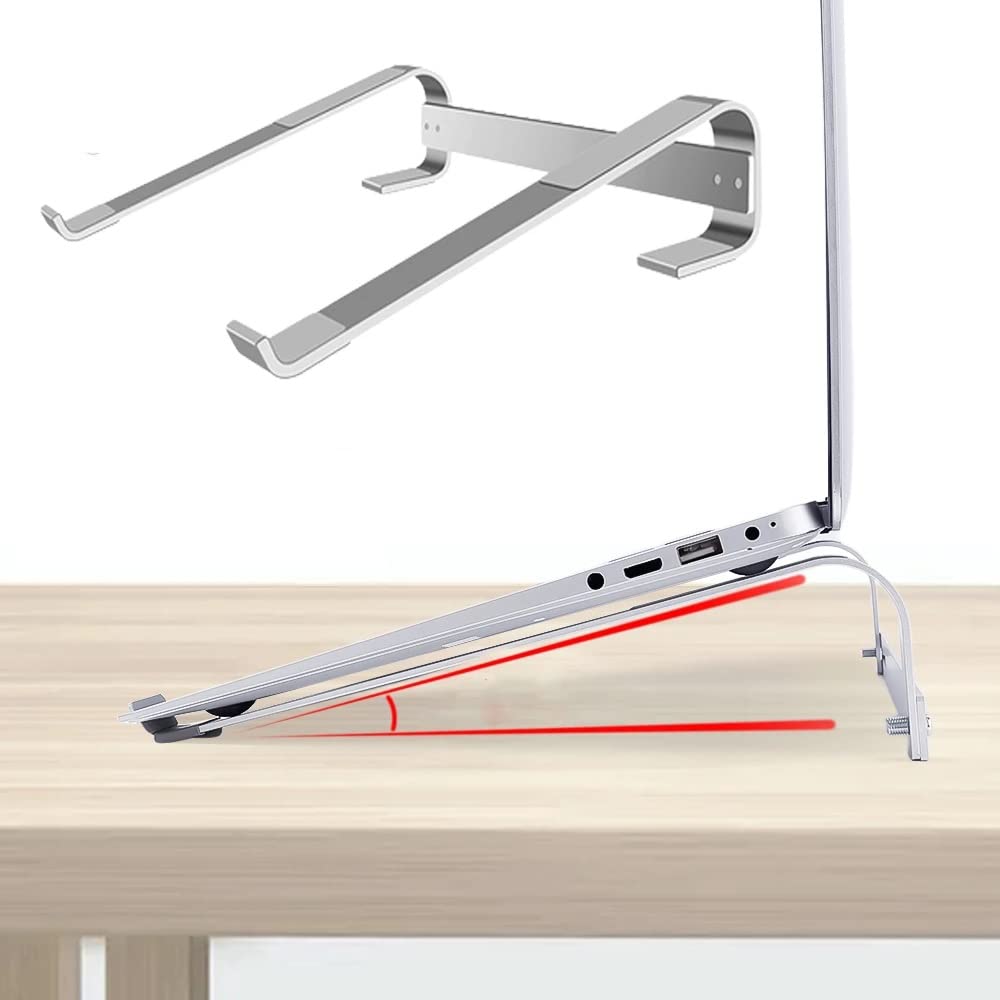 Portable Aluminum Laptop Stand with Universal Desk Holder