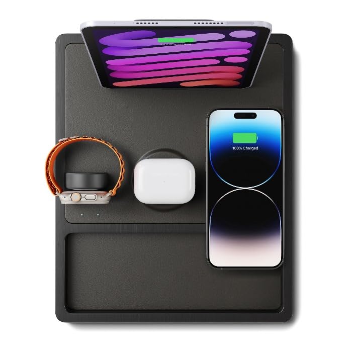 Quad Tray 4-in-1 MagSafe Wireless Charger & iPad Stand