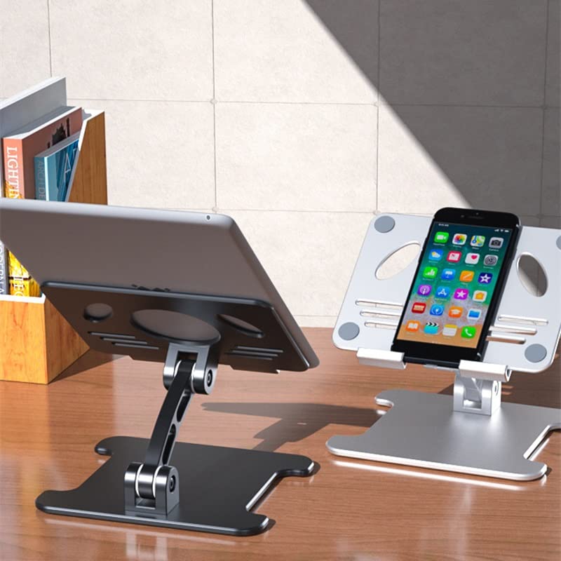 Adjustable Dual-Axis Aluminum Tablet & Smartphone Stand