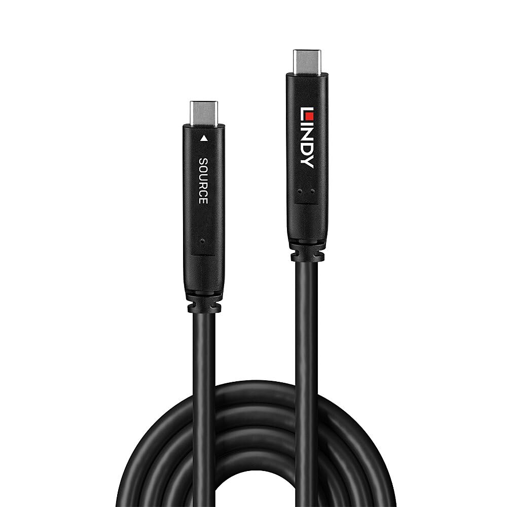Lindy 15m USB-C 3.2 Gen 2 & DisplayPort 1.4 Hybrid Cable