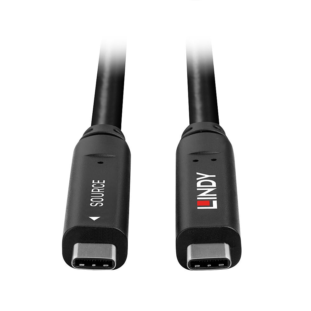 Lindy 15m USB-C 3.2 Gen 2 & DisplayPort 1.4 Hybrid Cable