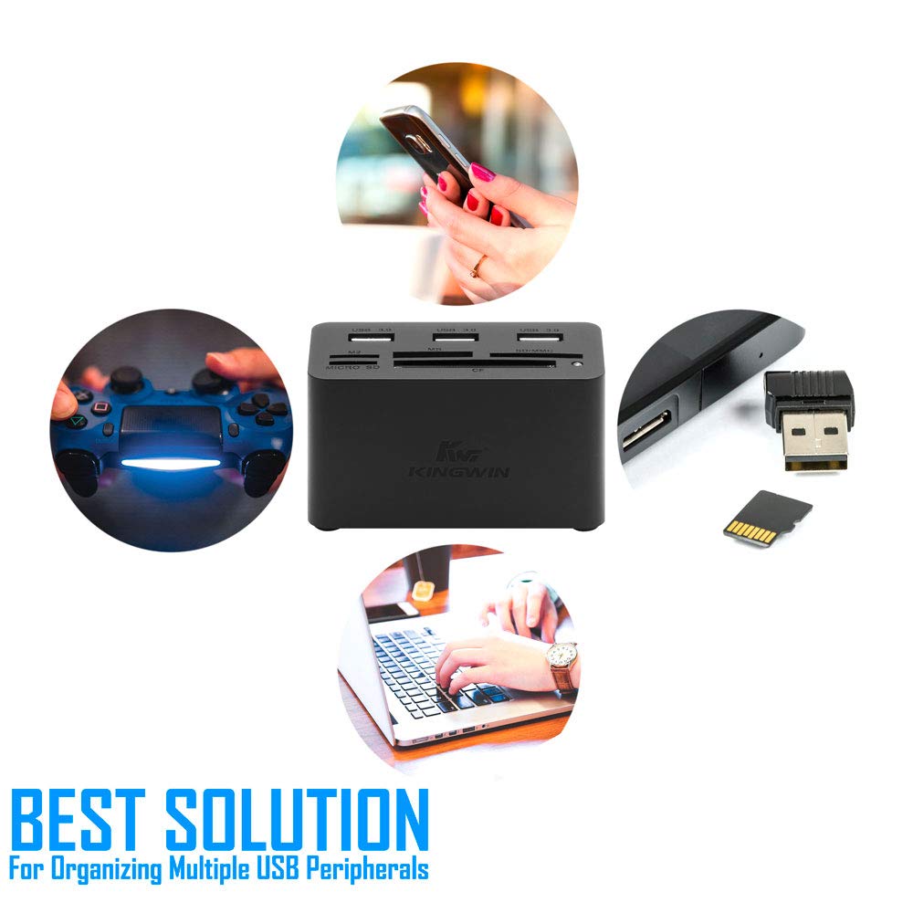 Kingwin USB-C Hub with USB 3.0 & Multi-Card Reader