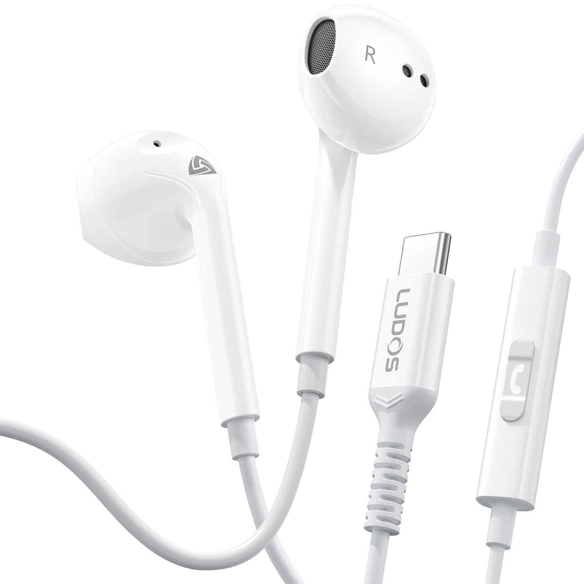 LUDOS Zenith Wired Earbuds with Microphone & 3.5mm Jack