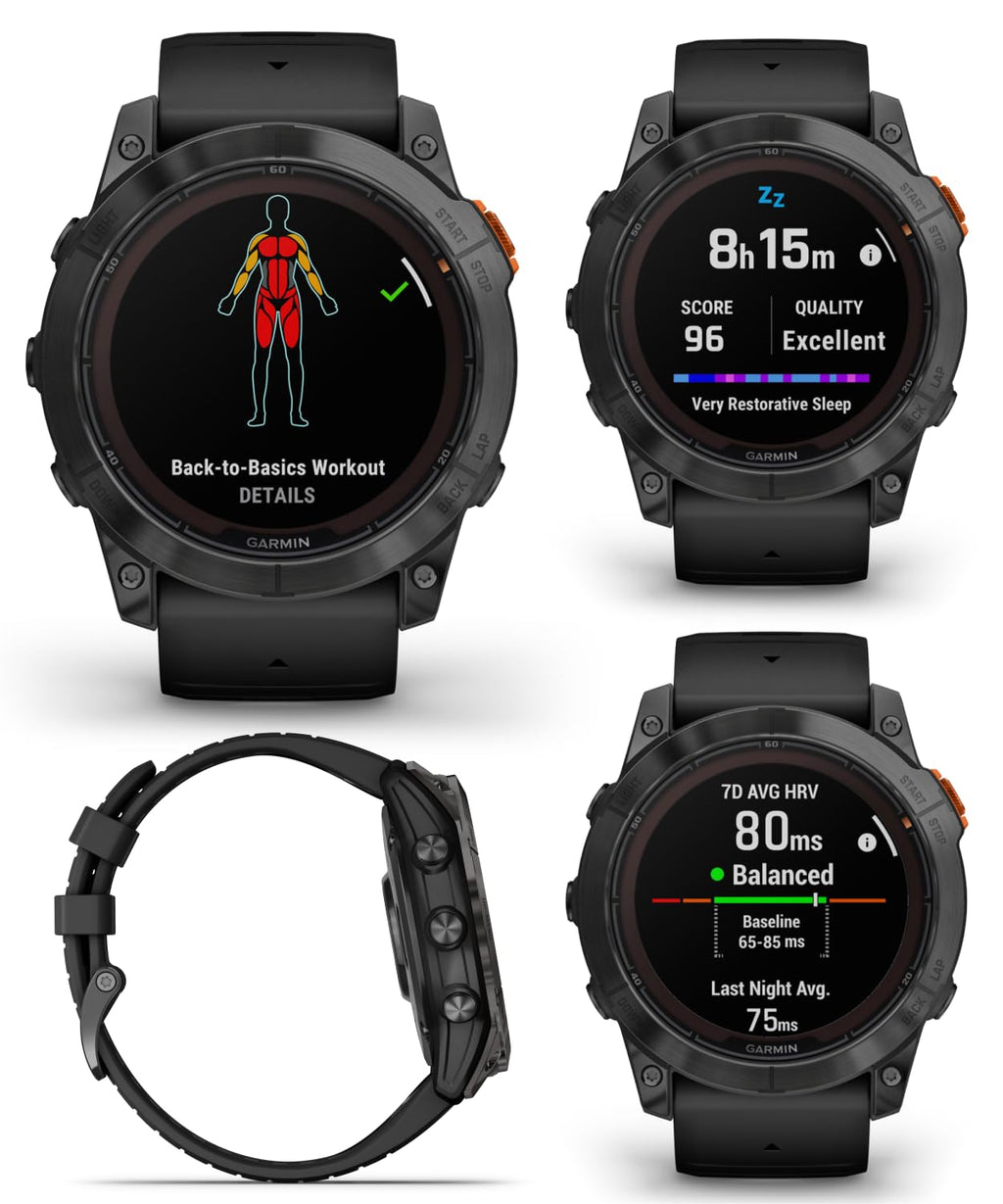 Garmin Fenix 7X Pro Solar 51mm Smartwatch & Earbuds Bundle