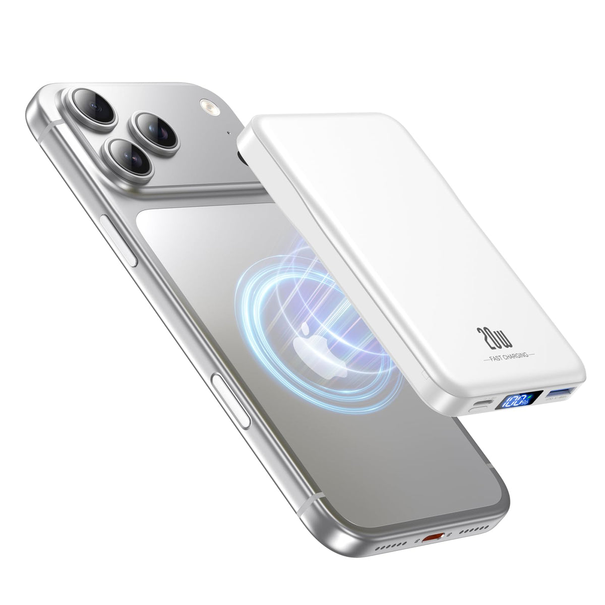 10000mAh Magnetic MagSafe Power Bank with Fast Charging