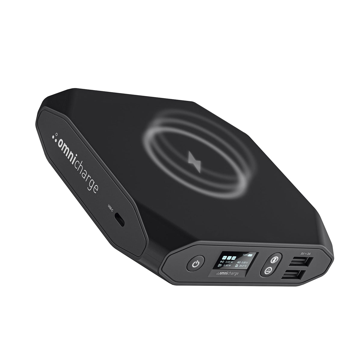 Omni 20C+ Professional Premium Portable Power Bank with Fast Charging 100W USB-C PD 20,000mAh/71Wh – Laptop Power Bank, Universal Charger for All Devices, USB Hub, Wireless & QC 3.0 Power Solution