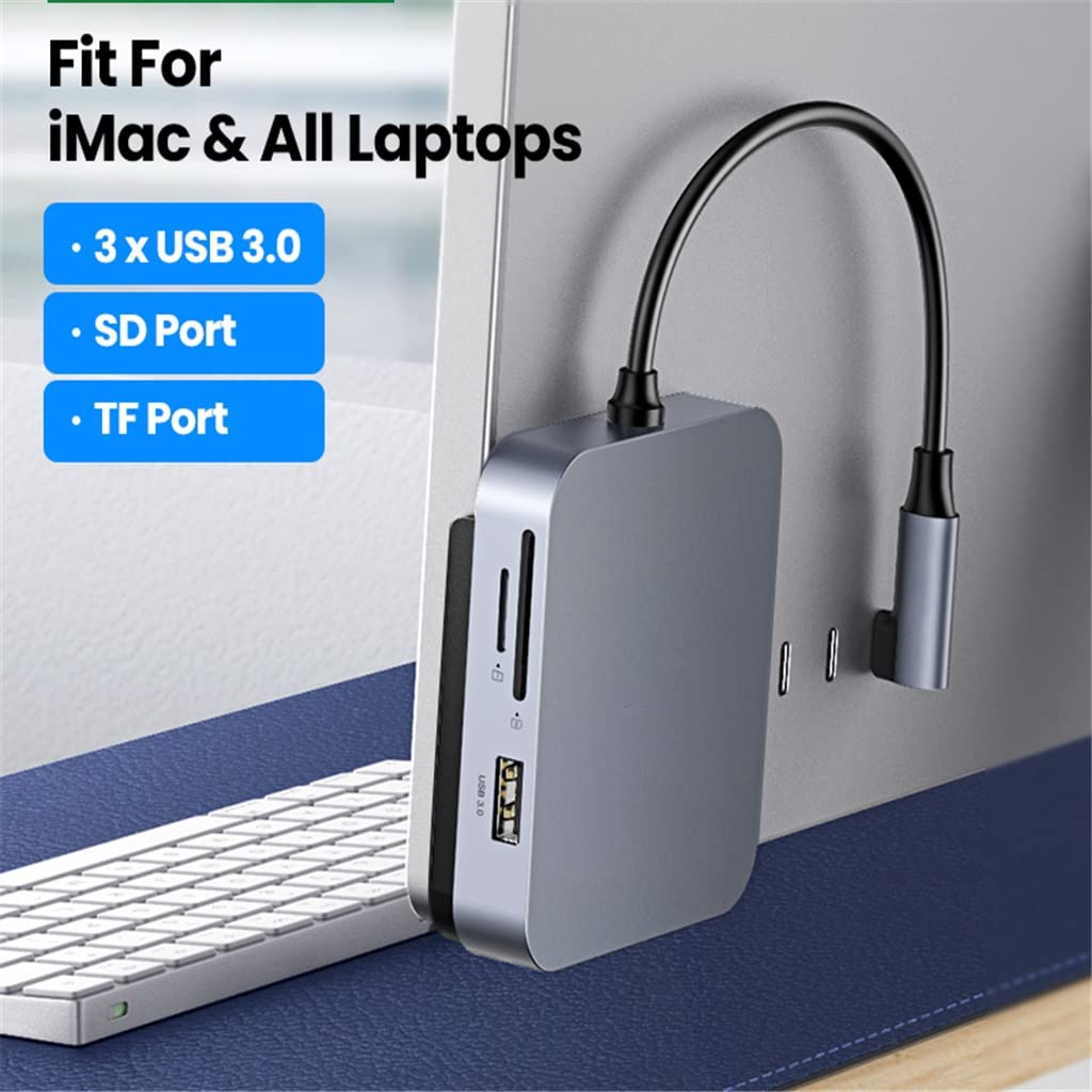 Lsrwhnyy 5-in-1 USB-C Hub with USB 3.0, SD & TF Reader