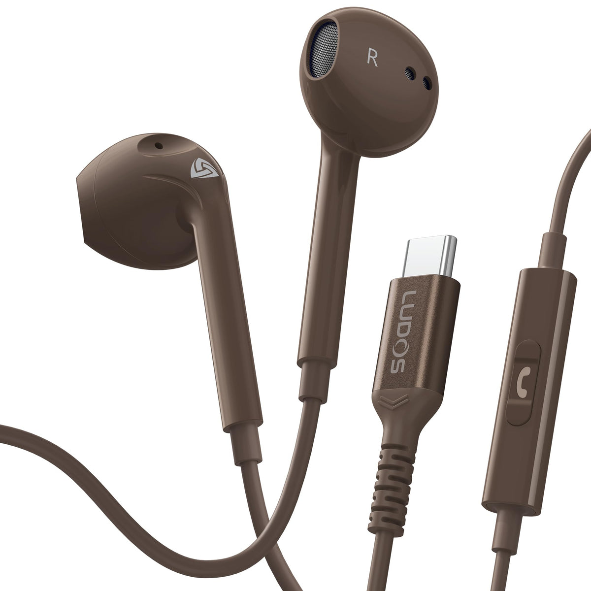 LUDOS Zenith Wired Earbuds with Microphone & 3.5mm Jack