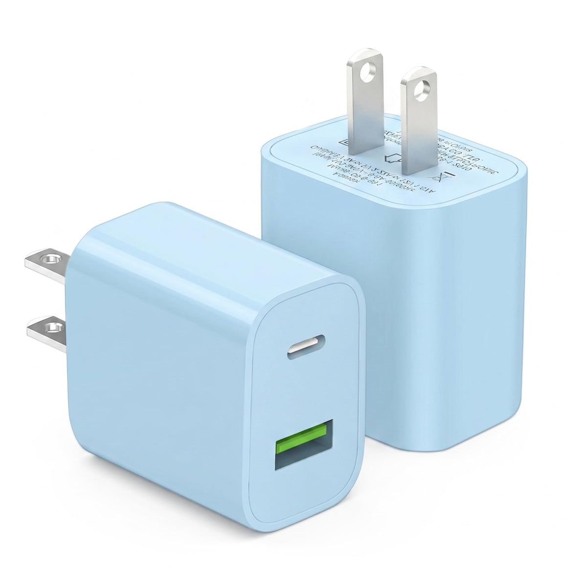 2 Pack USB C Charger Block, Dual Port Type C Wall Charger Fast Charging