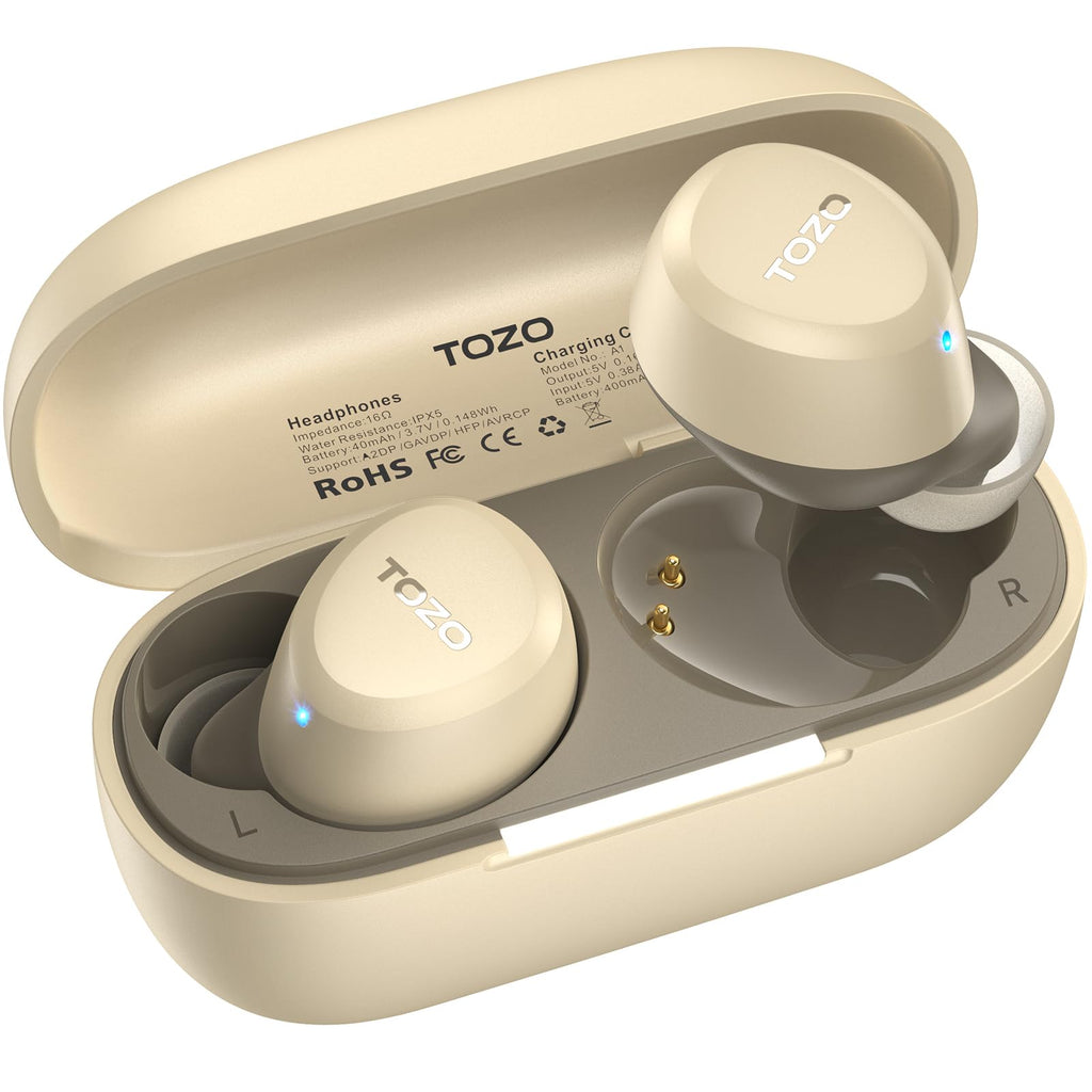 TOZO A1 Lightweight Bluetooth 5.3 Wireless Earbuds