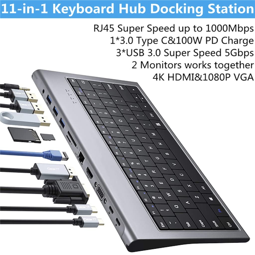 11-in-1 USB-C Docking Station with 4K, Ethernet & 100W PD
