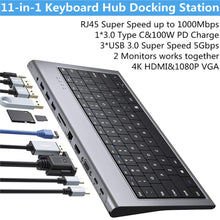 11-in-1 USB-C Docking Station with 4K, Ethernet & 100W PD
