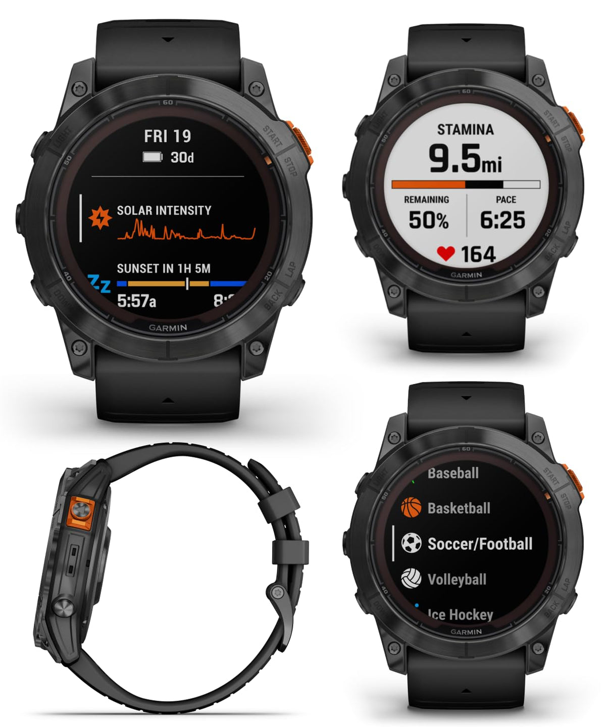 Garmin Fenix 7X Pro Solar 51mm Smartwatch & Earbuds Bundle