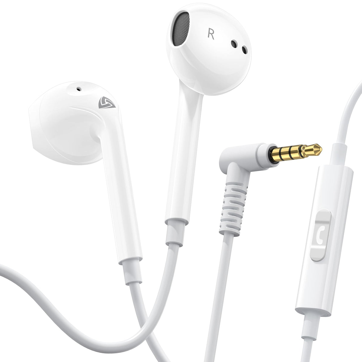 LUDOS Zenith Wired Earbuds with Microphone & 3.5mm Jack