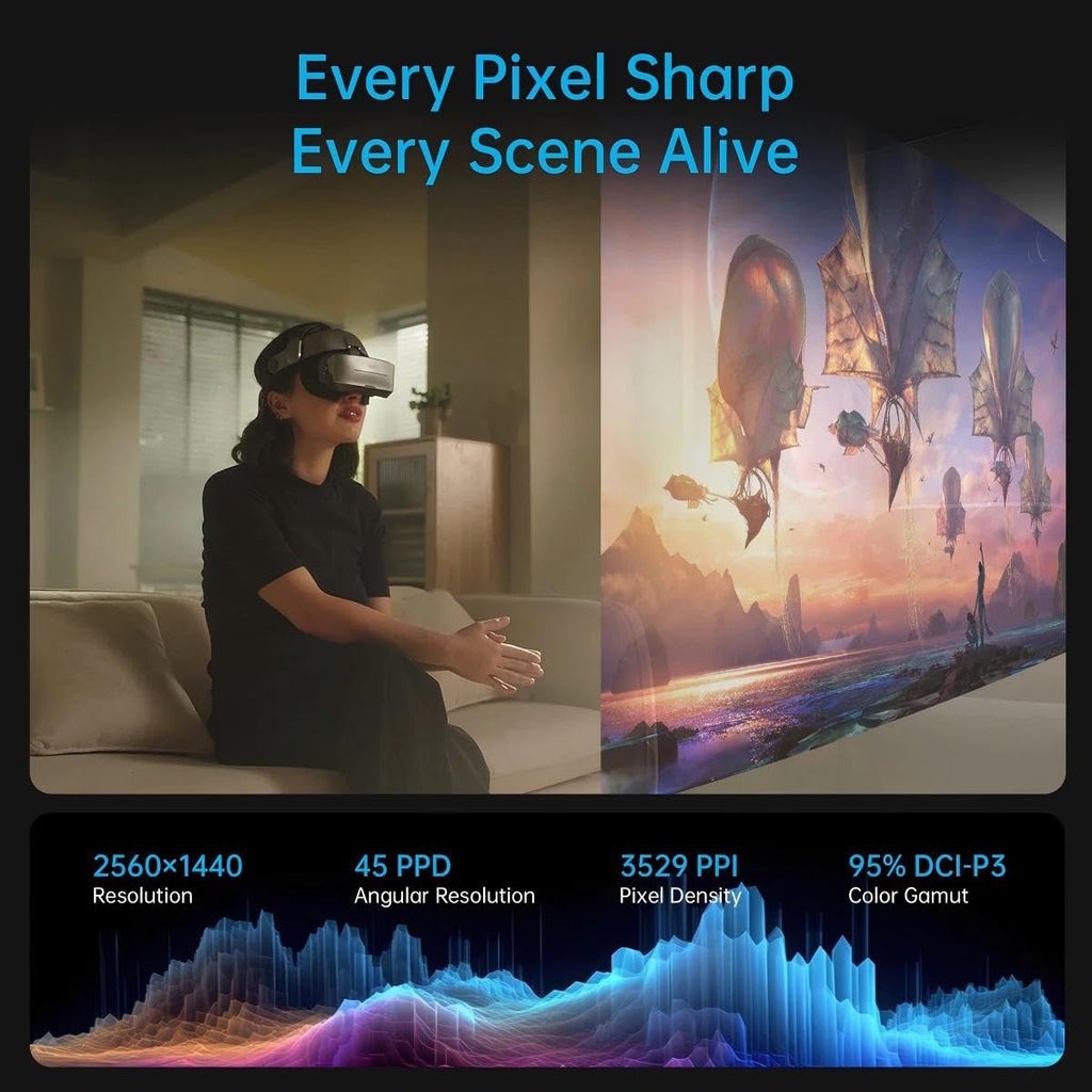 GOOVIS G3 MAX 2.5K Micro-OLED Personal Cinema Headset Bundle