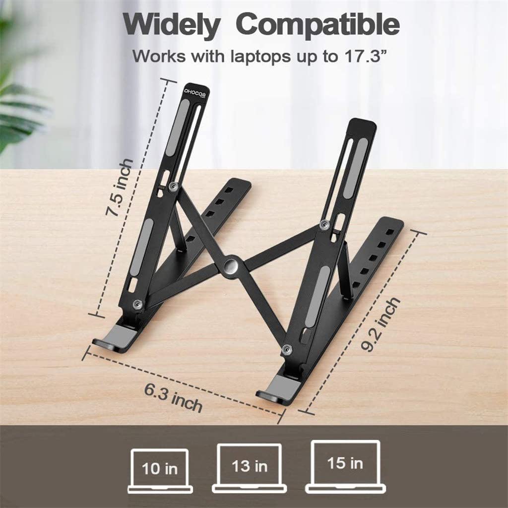 Portable Adjustable Folding Laptop Stand for Desk Use