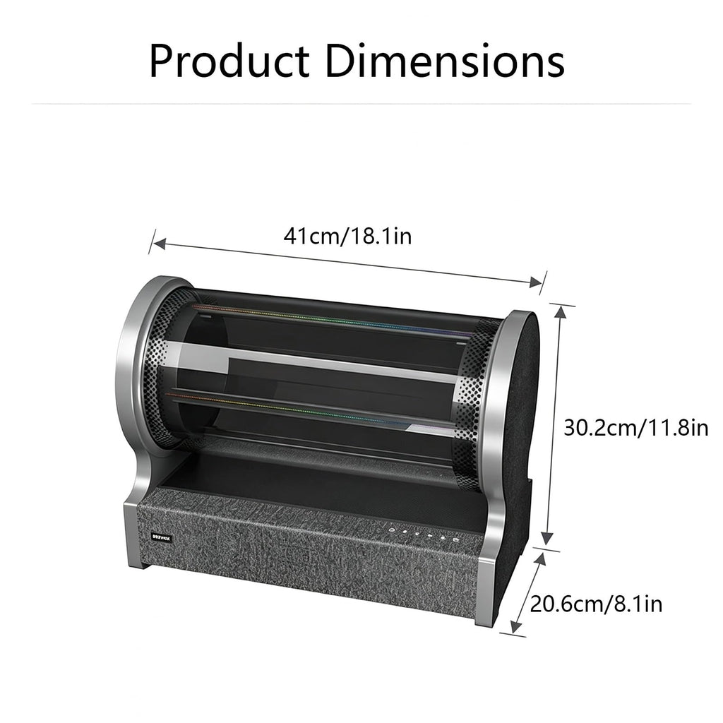 360° Holographic Lyrics Portable Bluetooth Speaker