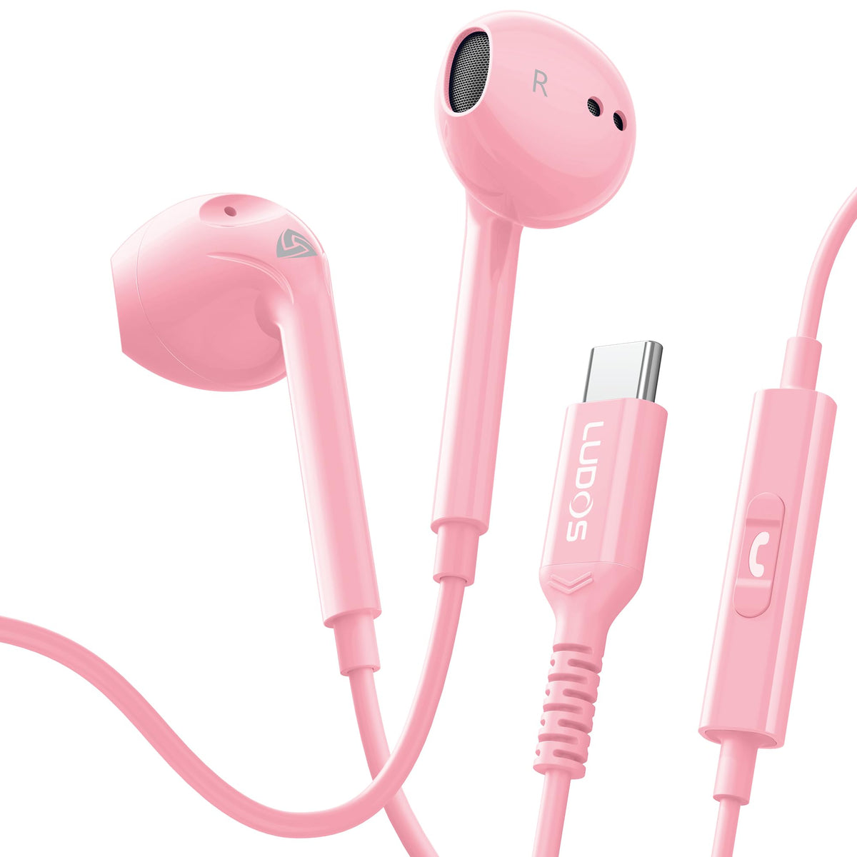 LUDOS Zenith Wired Earbuds with Microphone & 3.5mm Jack