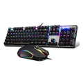 Wired Mechanical Gaming Keyboard & Mouse Combo with RGB Backlight