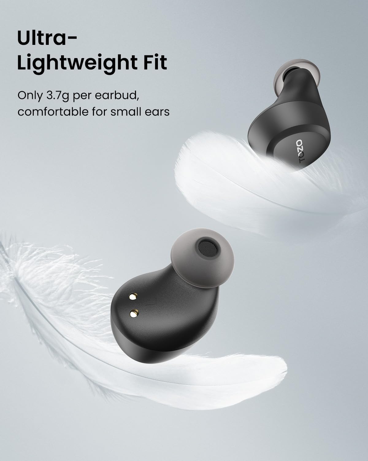 TOZO A1 Lightweight Bluetooth 5.3 Wireless Earbuds