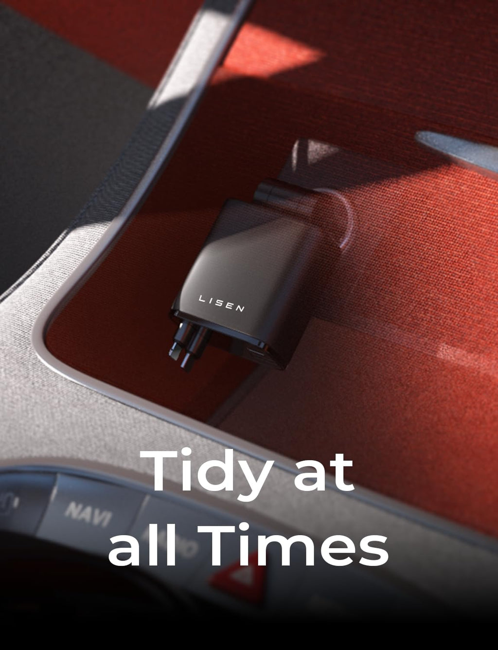 LISEN 84W Retractable USB-C Fast Car Charger Adapter