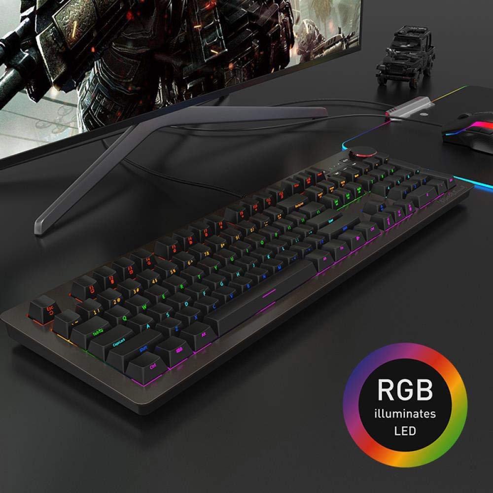 RGB Mechanical Gaming Keyboard & Mouse Combo with Macro Keys
