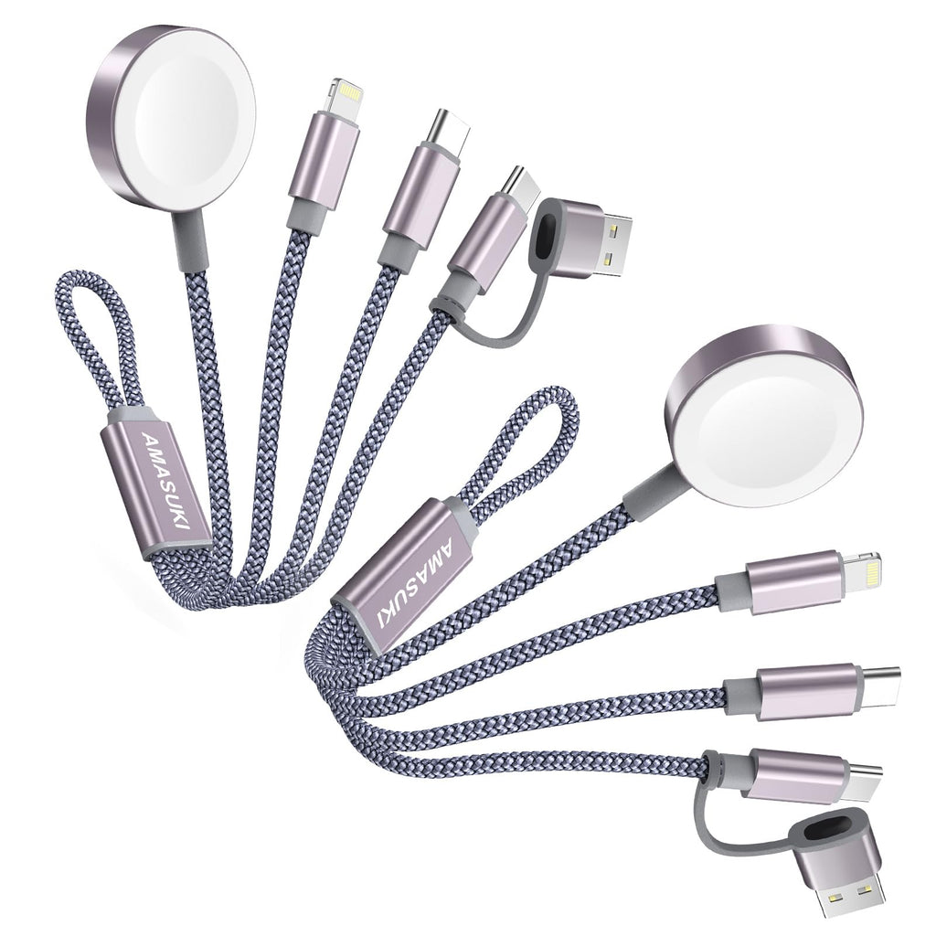 3-in-2 USB-C Charging Cable for Apple Watch & iPhone
