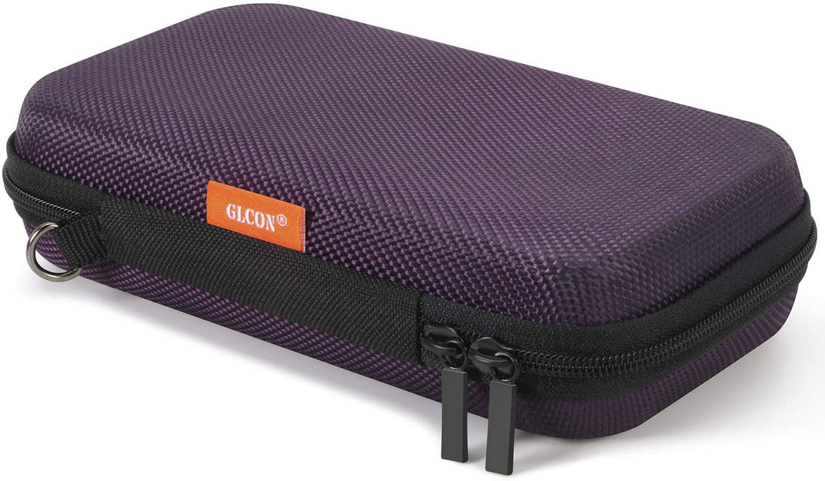GLCON Small Hard Shell Carrying Case for External Battery,Cell Phone,GPS,Hard Drive,USB Charging Cable,Carrying Bag Mesh Inner Pocket,Zipper Enclosure,Universal Travel Pouch Bag