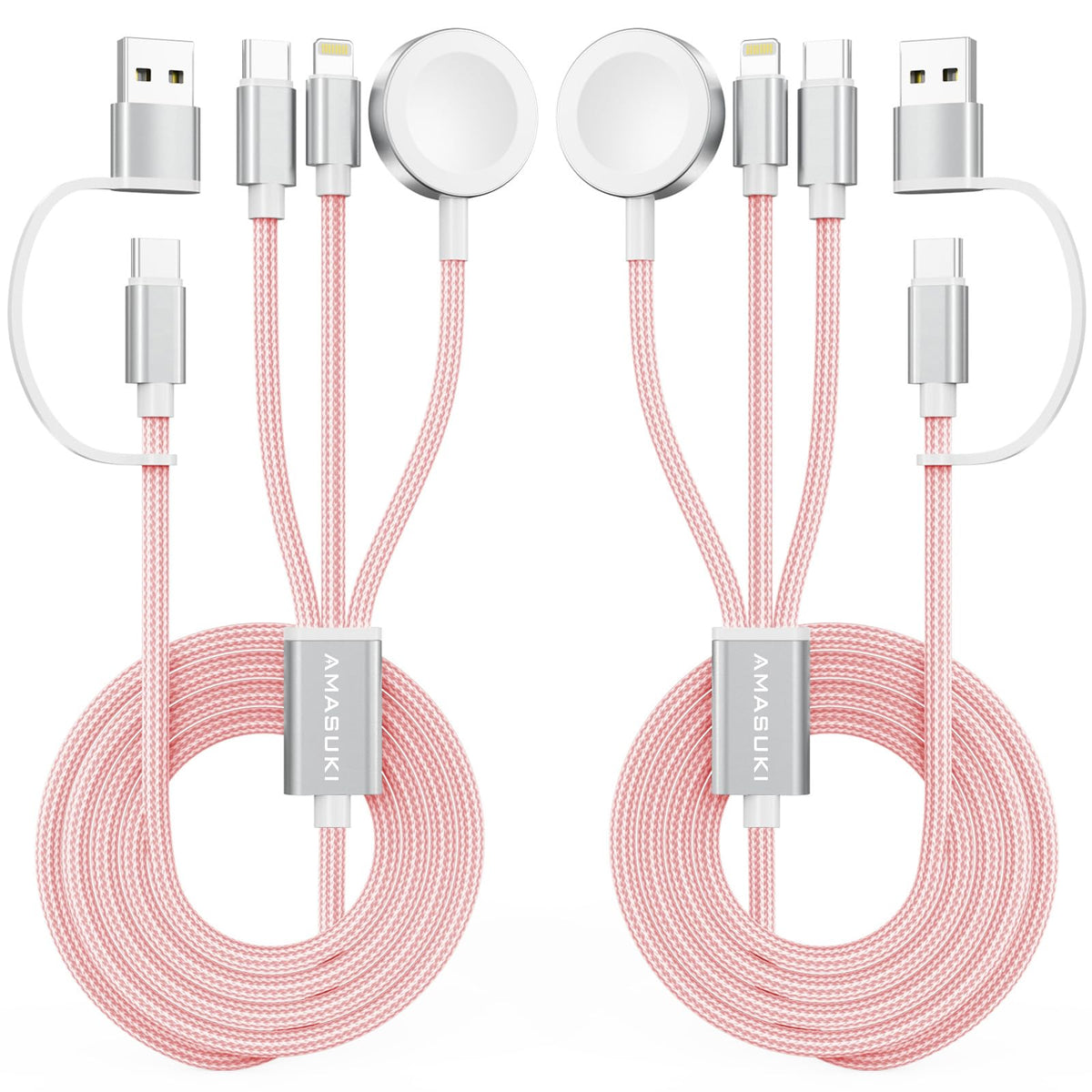 3-in-2 USB-C Charging Cable for Apple Watch & iPhone