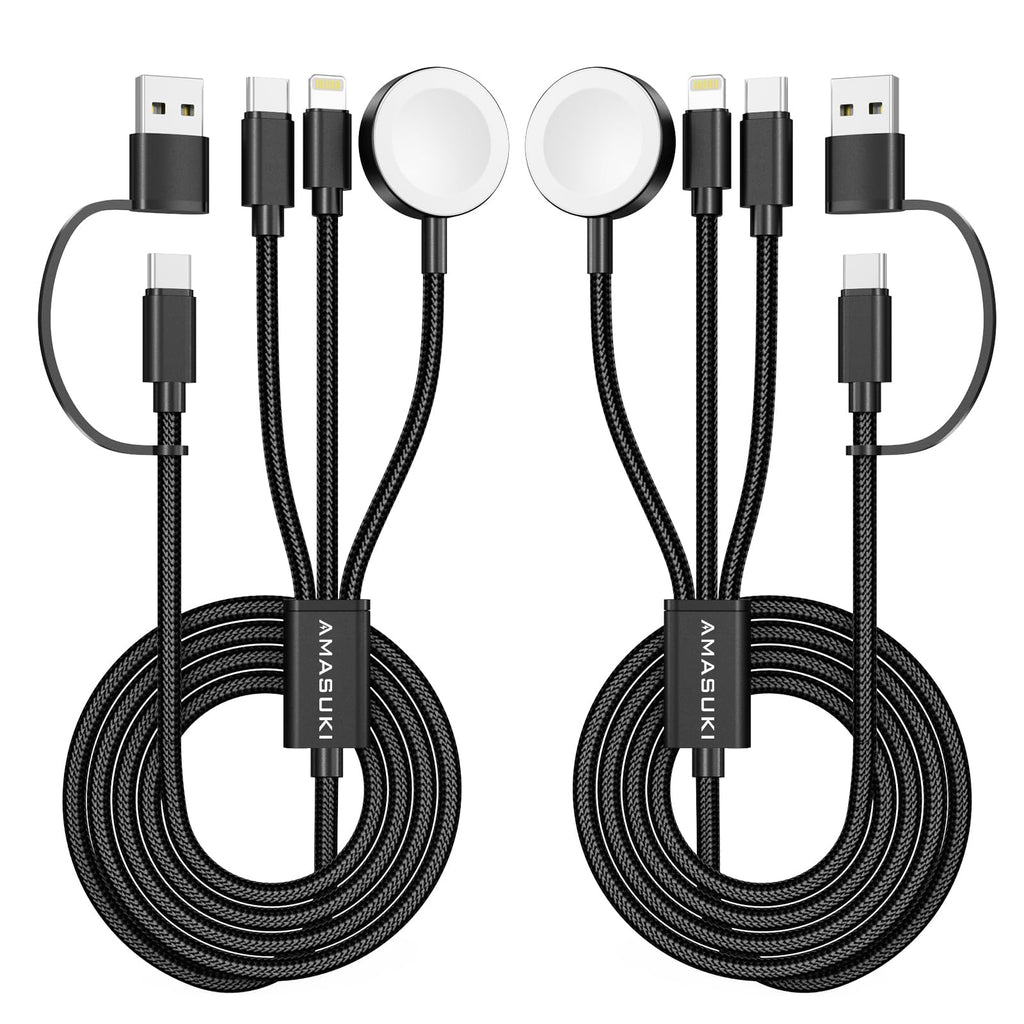 3-in-2 USB-C Charging Cable for Apple Watch & iPhone