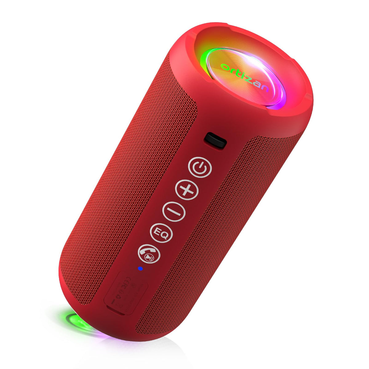 Ortizan 24W Waterproof Bluetooth Speaker with RGB Lights