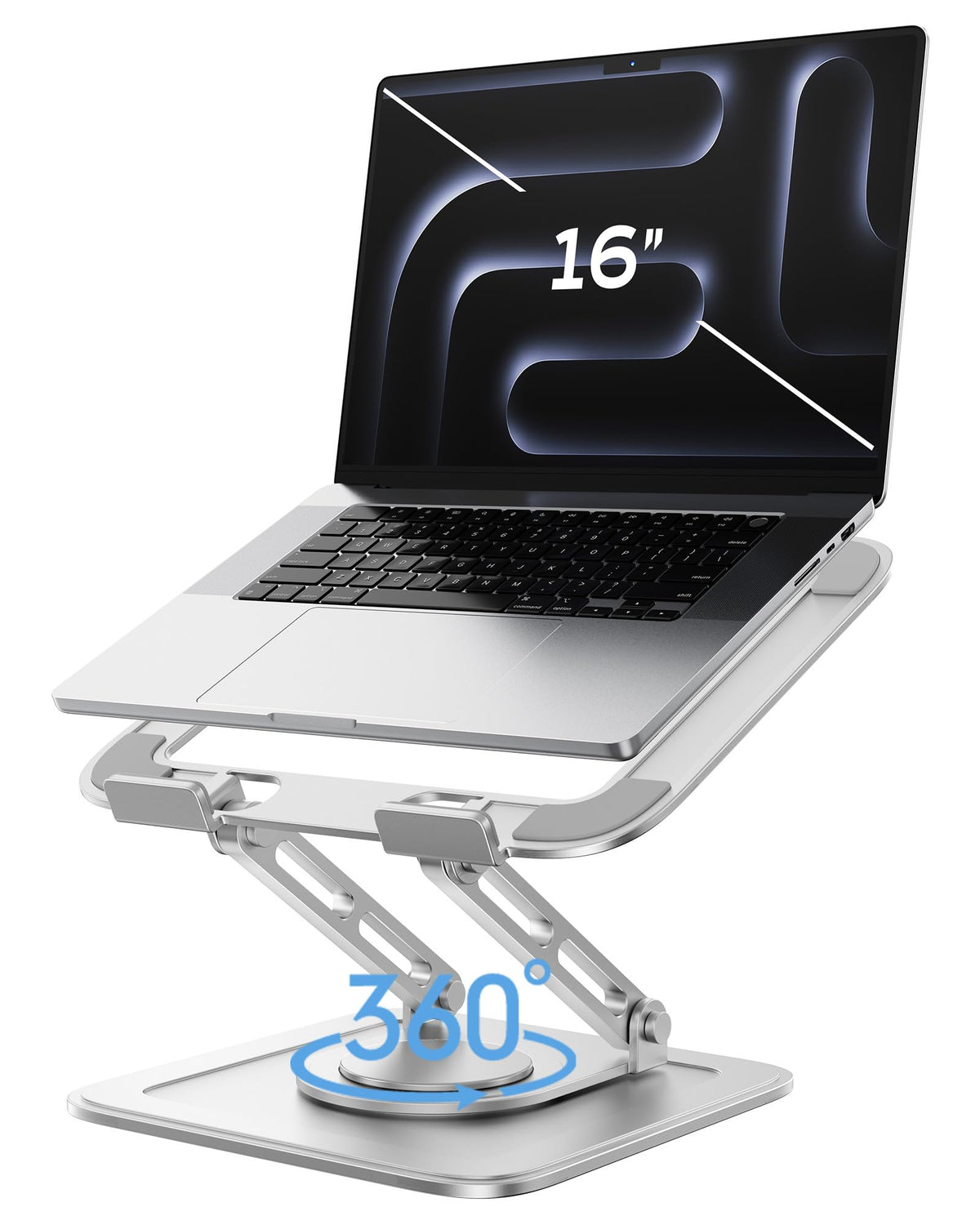 LOXP Adjustable Laptop Stand with 360° Rotating Base