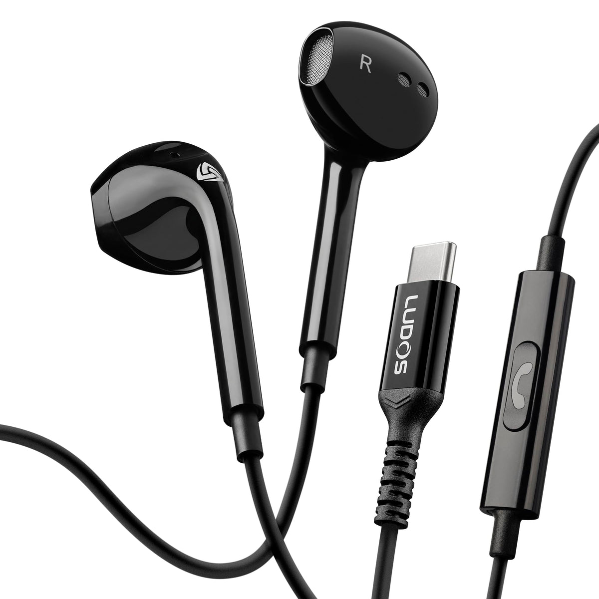 LUDOS Zenith Wired Earbuds with Microphone & 3.5mm Jack