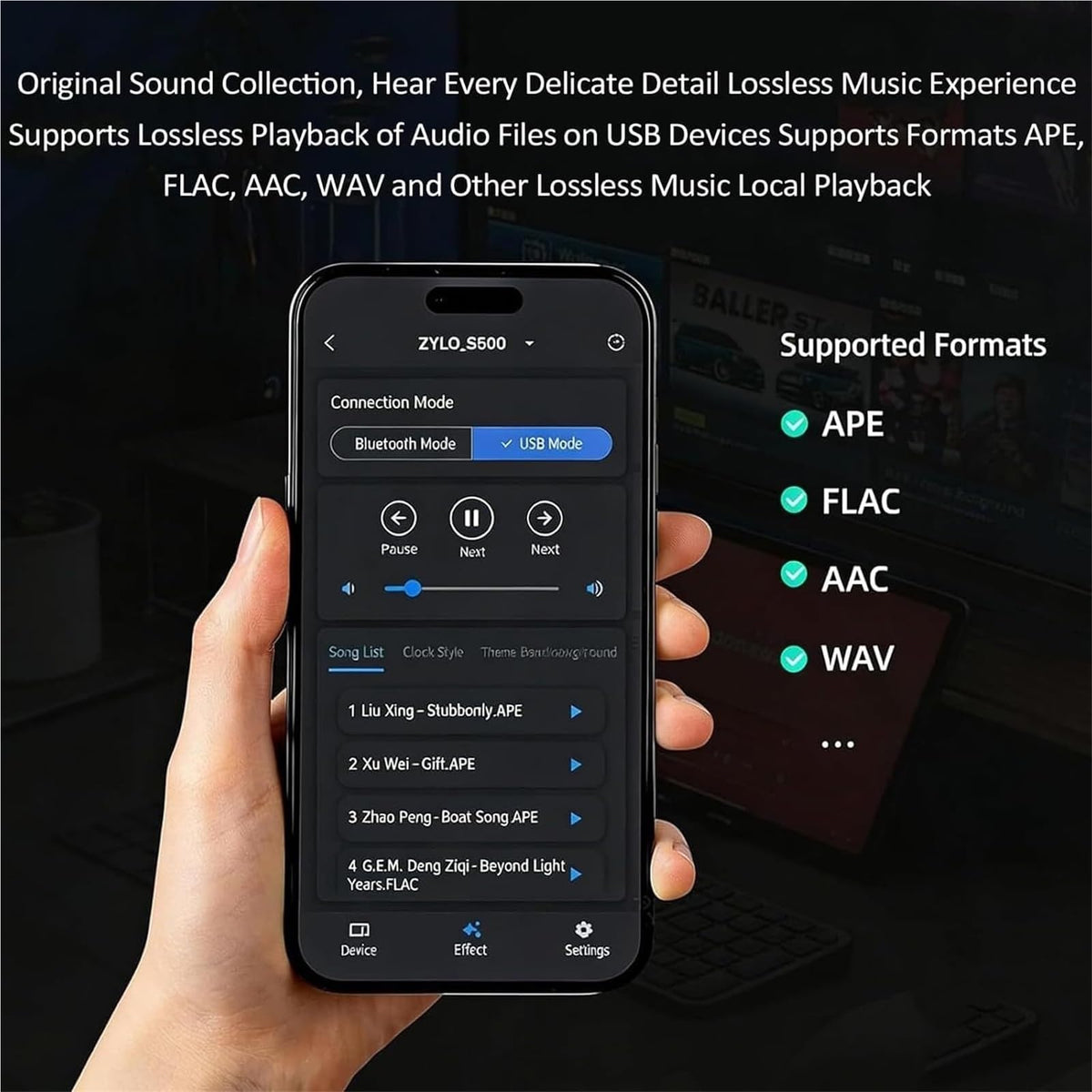 360° Holographic Lyrics Portable Bluetooth Speaker