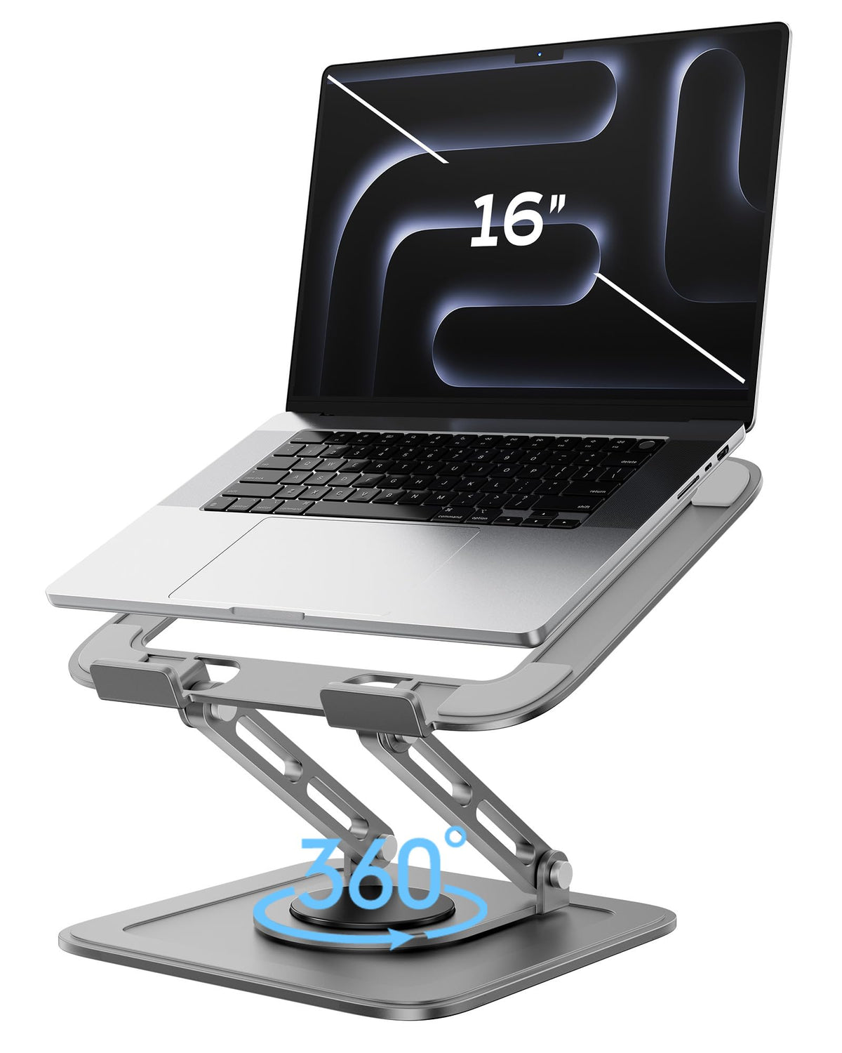 LOXP Adjustable Laptop Stand with 360° Rotating Base