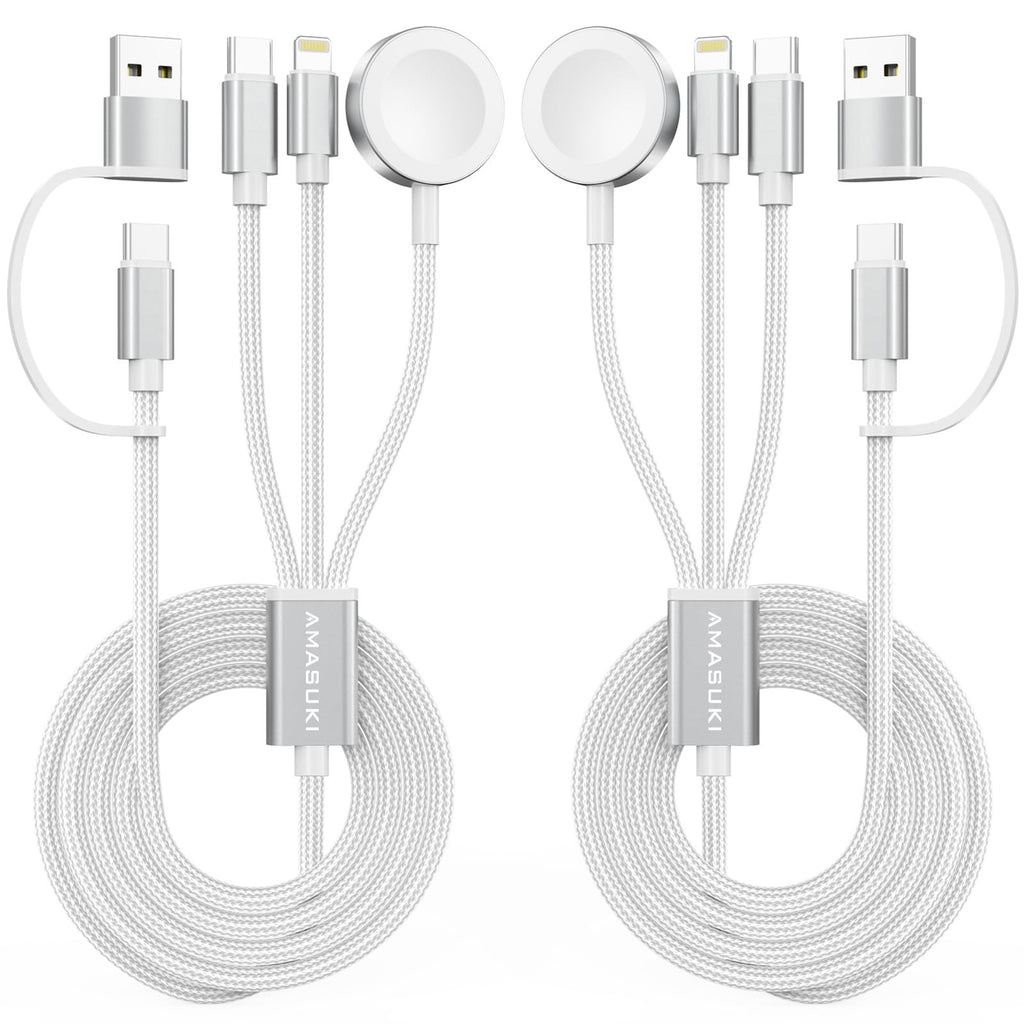 3-in-2 USB-C Charging Cable for Apple Watch & iPhone
