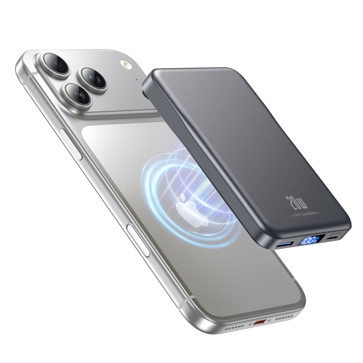 10000mAh Magnetic MagSafe Power Bank with Fast Charging