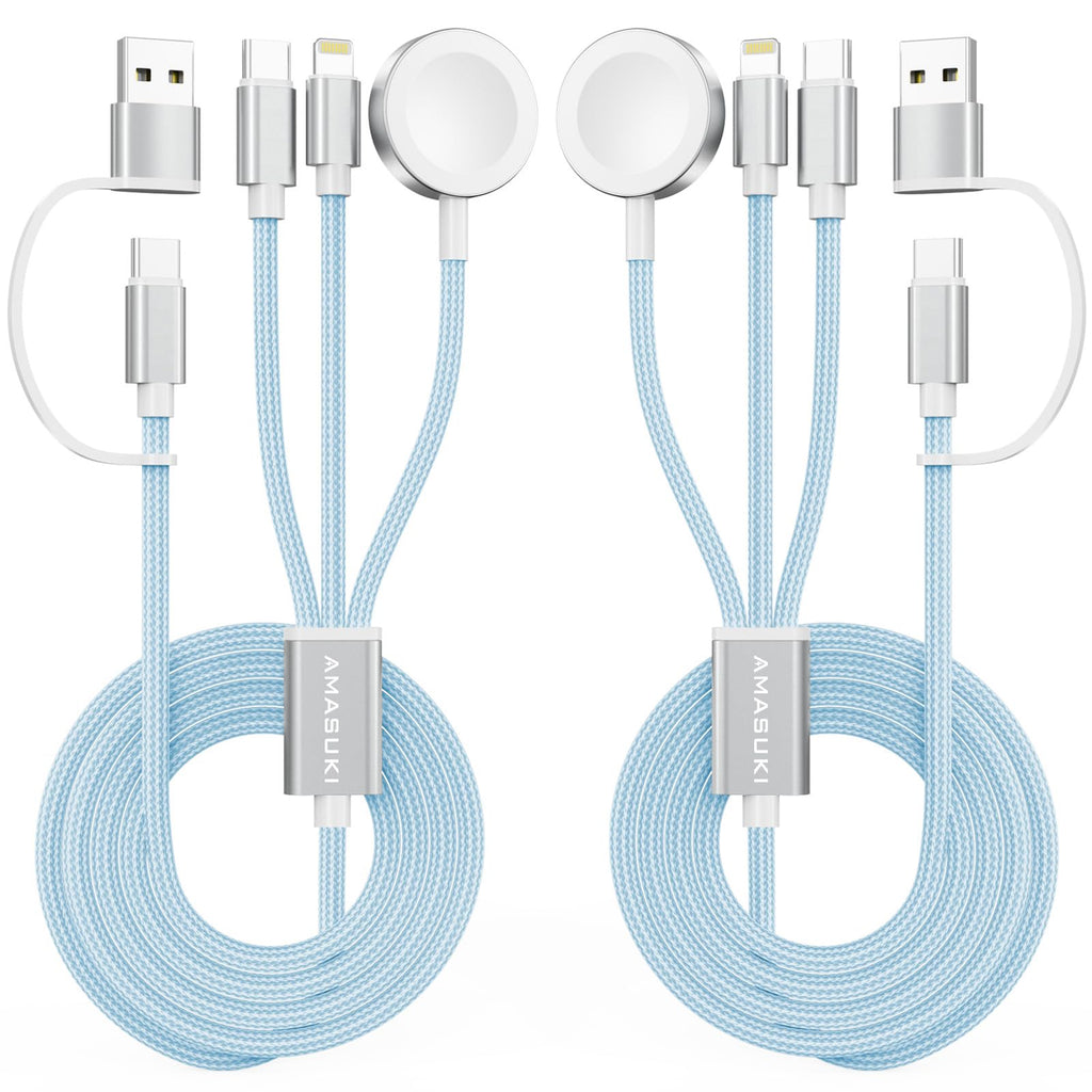3-in-2 USB-C Charging Cable for Apple Watch & iPhone